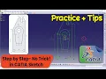 ReShape the Rectangle - Step by Step Smart CATIA Sketch