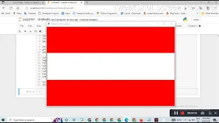 flag of Austria Python turtle library Python for beginners