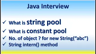 Java Interview - What is string pool