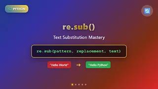 Python re sub Tutorial Text Substitution with Regular Expressions