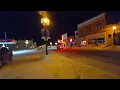 Bright Lights Of Hurley Wisconsin On A Winter Night