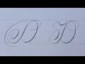 Lagu Calligraphy Letter D With Pencil / How To Write Capital Cursive Easy Art For Beginners