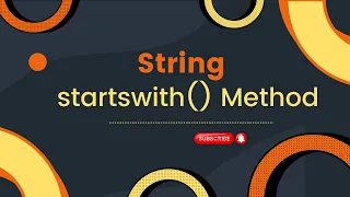 RK Understanding the startswith Method in Python - A Comprehensive Guide