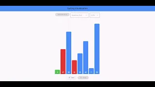 Flutter Sorting visualizer