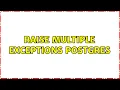 Raise Multiple Exceptions Postgres