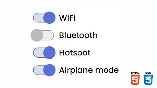 How to Create Toggle Button Switch using HTML CSS