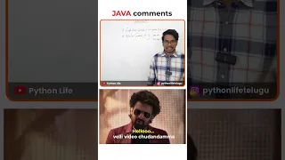Java Comments in Telugu