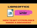 How to Set Hyperlinks Inside a Document