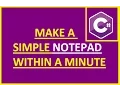 How to make a simple notepad in c