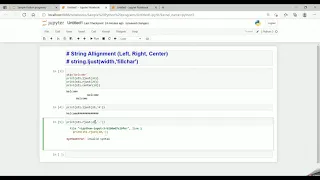 PP - 7 STRING ALIGNMENT FUNCTIONS IN PYTHON