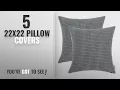 Top 10 22X22 Pillow Covers 2018 Pack of 2 CaliTime Throw Pillow Covers Cases for Couch Sofa