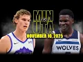 Minnesota Timberwolves vs Utah Jazz Full Game Highlights - November 10 2025 NBA Season