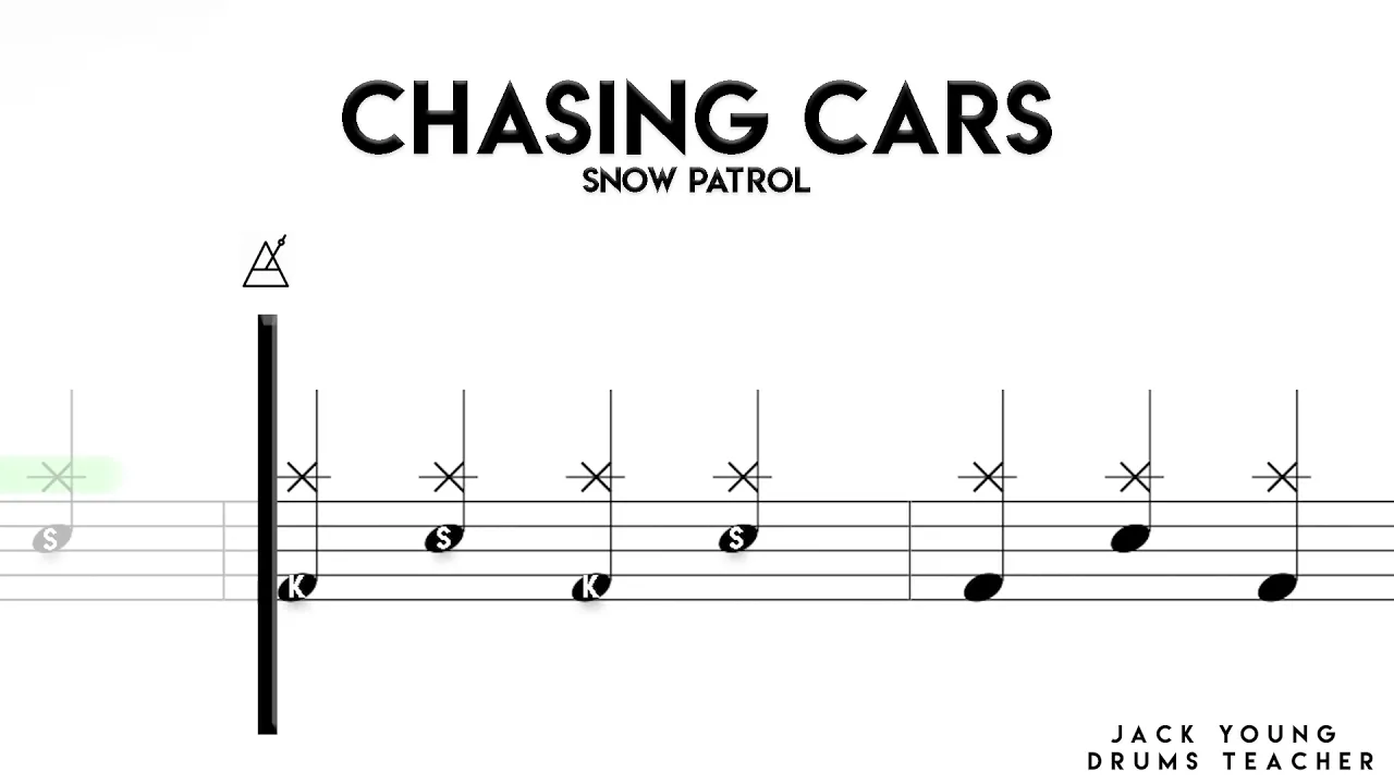 How To Play Chasing Cars On Drums!