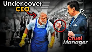 This happens when a racist manager kicks out an old janitor, unaware that he is an undercover CEO...