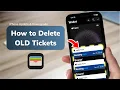How To Delete Old Tickets Passes From Apple Wallet