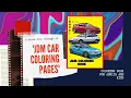 JDM Coloring Book Jdm car coloring book QUICK flip through