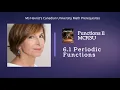 Functions 6 1 Periodic Functions
