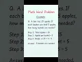 Math Word Problem Solved Homework Example
