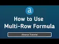 How to use Multi-Row Formula in Alteryx Alteryx Tutorial