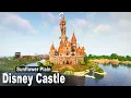 Minecraft How to build a Disney Castle Tutorial Part 1