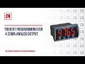 Process Instrument Solutions - Precision Digital Trident Programming for 4 20mA Analog Output