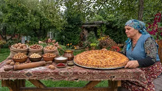 Making Traditional Azerbaijani Baklava with Three Nuts 🍯🌰