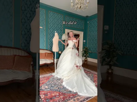 I MADE MY DREAM WEDDING DRESS & MARRIED THE LOVE OF MY LIFE! #weddingdress #wedding #bride #sewing