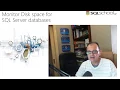 Monitor Disk Space for SQL Server databases