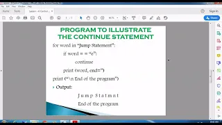 Jump Statements in Python - Continue Statement