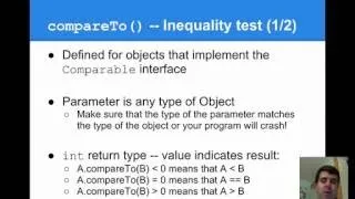 Using comparison methods