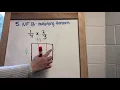 Multiplying Fractions Using an Area Model