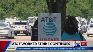 Fox 14 Your Morning News AT T workers protesting in Baton Rouge
