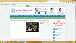 How To Fill Online Form Of New Vehicle Registration Telangana Transport How2Fill Com 