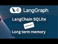 How to save conversation history in langchain sqlite in langgraph Long term memory explained