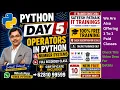 Python Day 5 Operators in Python Number Systems Full Recorded Class Telugu Free Python