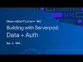 Observable Flutter Building with Serverpod Data layer user authentication