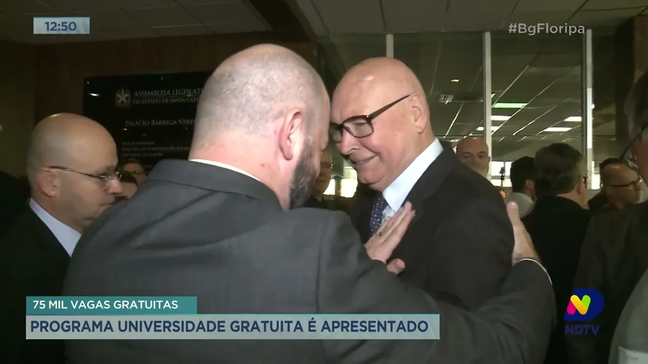 Programa universidade gratuita é apresentado por governador de SC