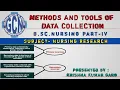 Method Tools Of Data Collection