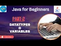 Java Programming Tutorial Variables Data Types