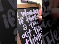 Chalk lettering and offset outlines with Loddie Doddie chalk markers Happy Taco Tuesday