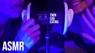 asmr viggy twin ear eating intense mouth sounds