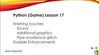 Python Game Lesson 17