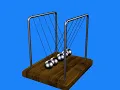 Newton s Cradle simulation BBC BASIC