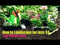 How to Landscape for less Turn that into This