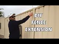 DIY Fence Extension to Increase Privacy