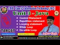 Class 12 Information Technology Unit 3 Java Fundamental Part 4 Information Technology 802 IT 802