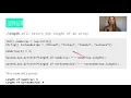 42 Introduction to Programming JAVA Arrays Length Property