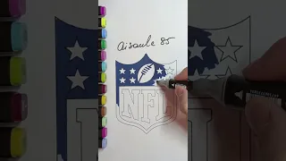 National football league NFL logo coloring