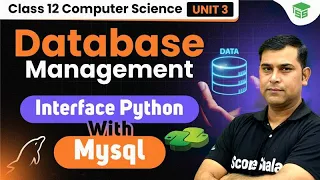 Interface Python with MySQL Class 12th Informatics Practices Class 12 Computer Science