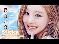 Lagu KISS OF LIFE - Sticky (Line Distribution + Lyrics Karaoke) PATREON REQUESTED